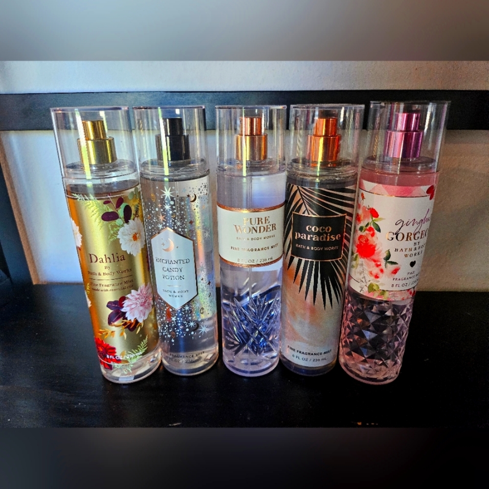 Bath & Body Works Fine Fragrance Mist x5